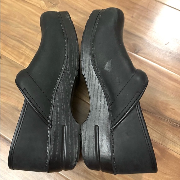 Dansko Black Professional Oiled Leather Clog size EU 40 Nursing Medical Comfort - Picture 6 of 9